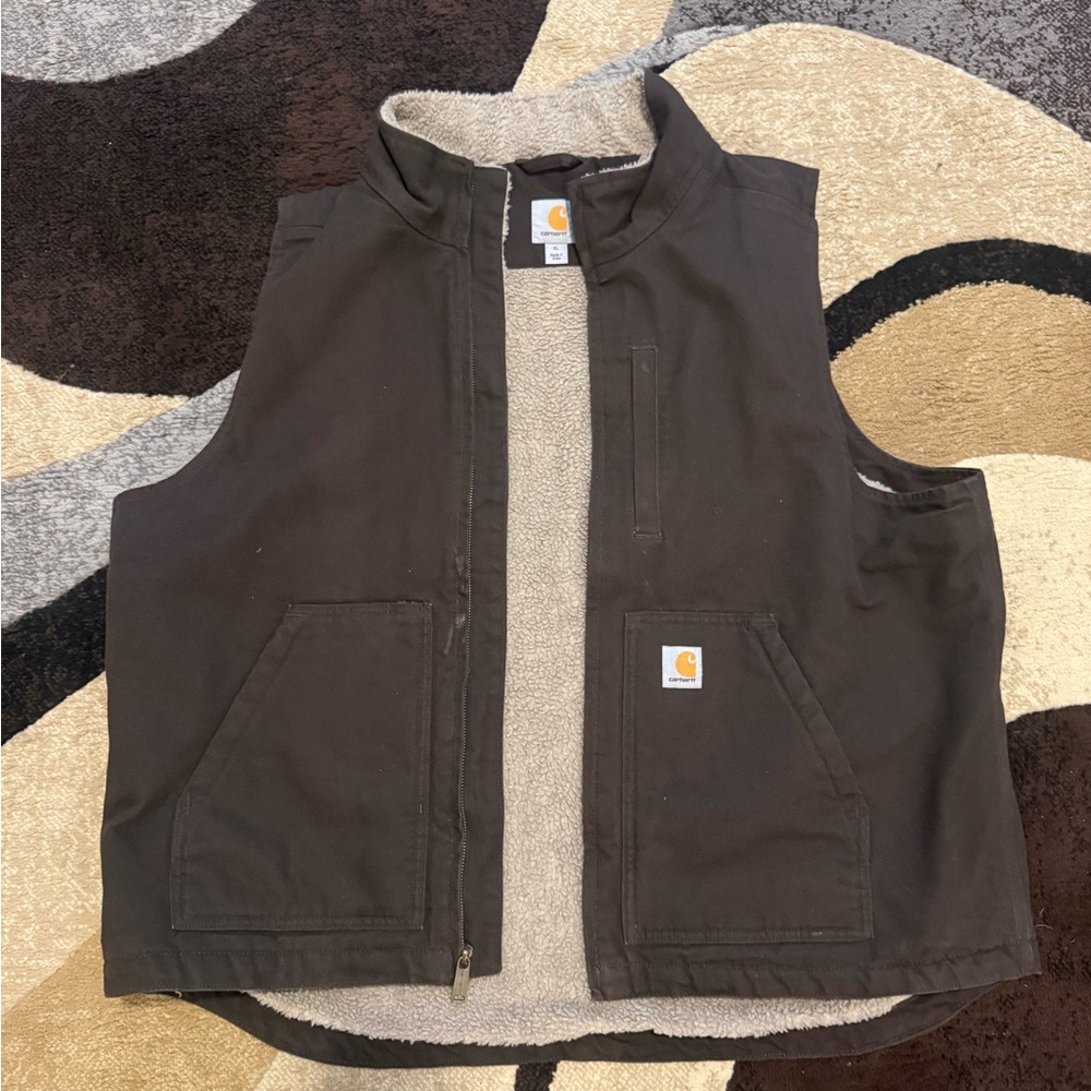 Carhartt Dark Brown Vest with Soft Lining